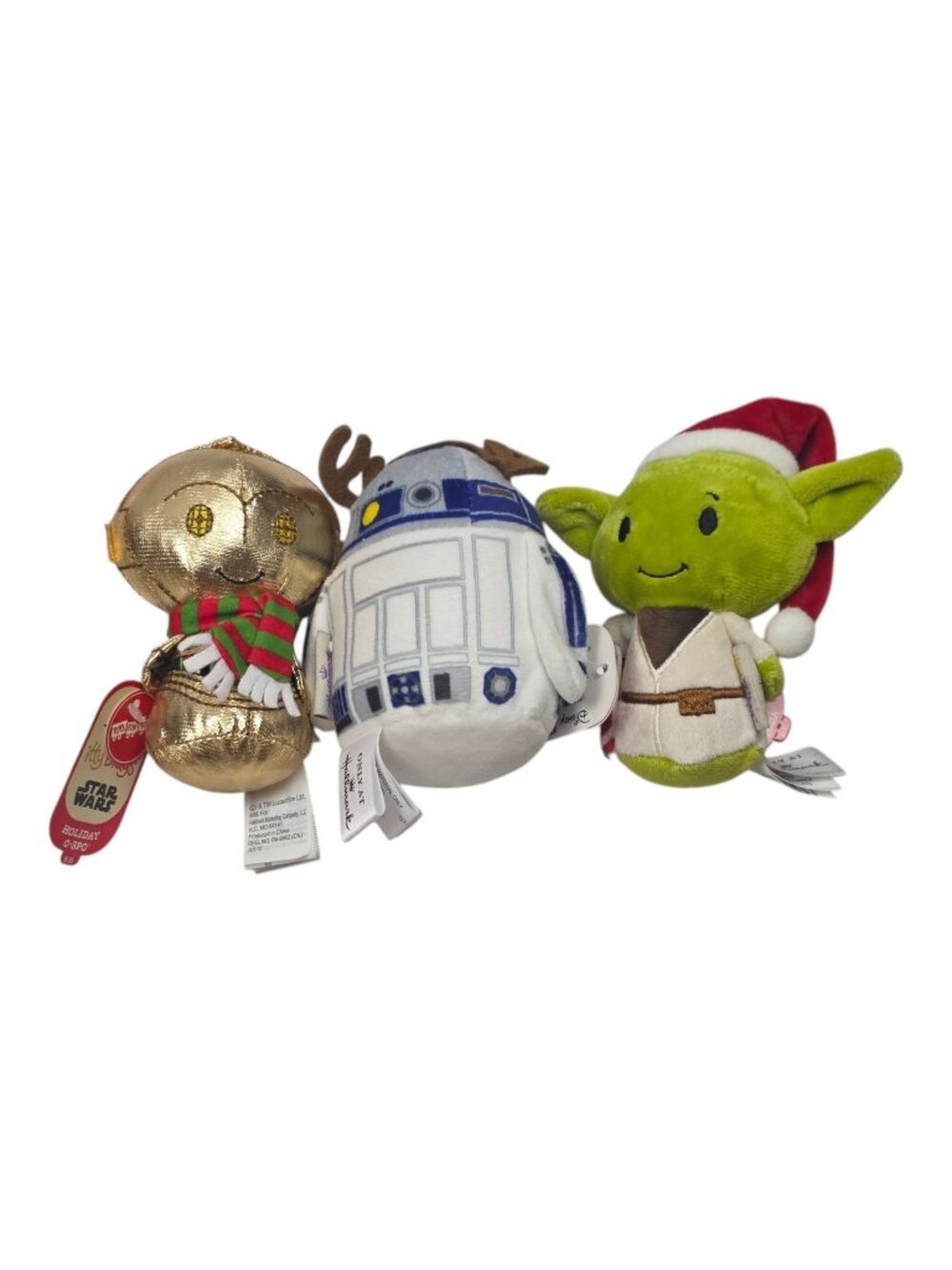 Star Wars Christmas Plush Set C-3PO Yoda R2-D2 Hallmark